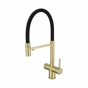 Смеситель кухонный EMAR ЕС - 7024 Matt Gold