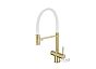 Смеситель кухонный EMAR ЕС - 7024WHT Matt Gold
