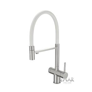 Смеситель кухонный EMAR ЕС - 7024WHT Satin