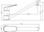 Смеситель Rossinka RS45-21 для кухни с поворотным изливом