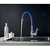 tumb 7 - Смеситель Rossinka Z35-35U-Blue для кухонной мойки с гибким цветным изливом