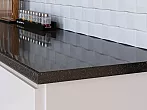 Столешница прямая/3/Черное серебро глянцевая 3050*600*38 (влагостойкая)R9