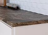 Столешница прямая/3/ Мрамор Бергамо темный матовая 3050*600*38 (влагостойкая)R9