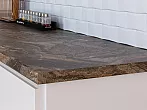 Столешница прямая/3/ Мрамор Бергамо темный матовая 3050*600*38 (влагостойкая)R9