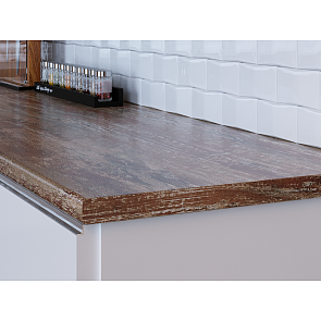 Столешница прямая Винтаж коричневый матовая 3050*600*27