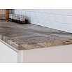 Столешница прямая влагостойкая (5) Мрамор Бергамо, Матовая, кромка с 4-х стор. в цвет столешницы 3000х600х38