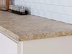 Столешница прямая/1/Мрамор золотой матовая 3050*700*38 (влагостойкая) R3