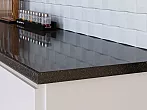 Столешница прямая/3/Черное серебро глянцевая 3050*700*38 (влагостойкая) R9