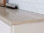 Столешница прямая/5/Travertin grey Глянцевая 3050*800*38 (влагостойкая) R9