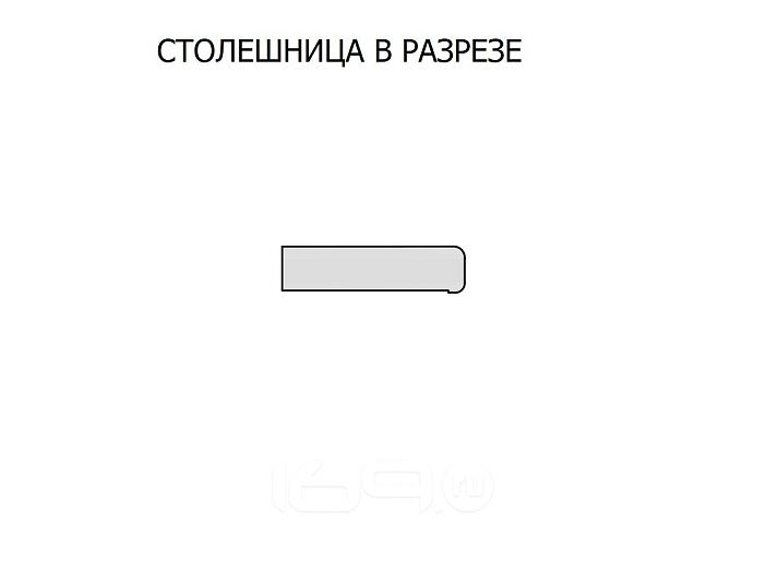 Столешница Hard-27U Прямая Квадро 3050*600