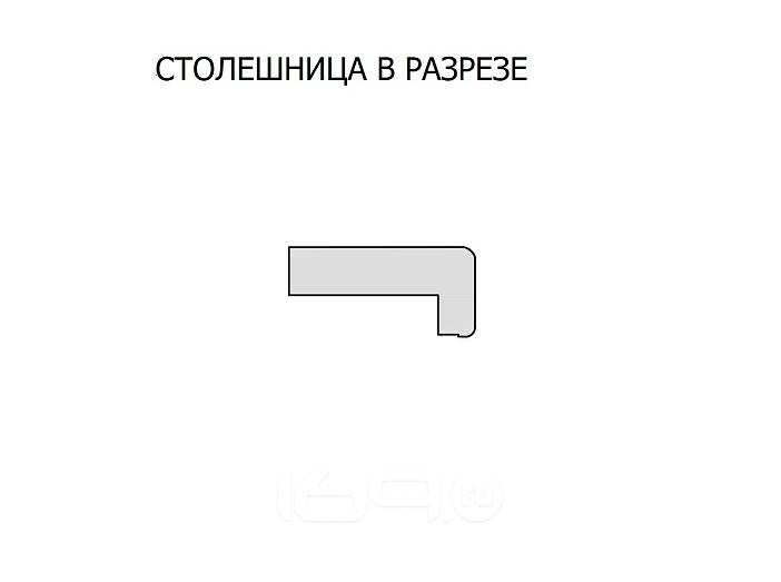 Столешница Top-38U Прямая Антарес 400*600 (влагостойкая)