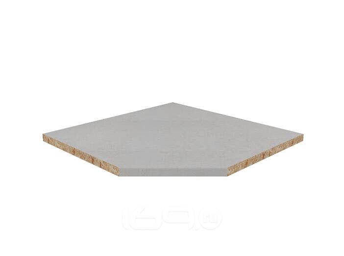 Столешница угловая/1/Капри светлый матовая 900*900*27