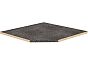 Столешница угловая/1/Порфир матовая 900*900*38 (влагостойкая)R9