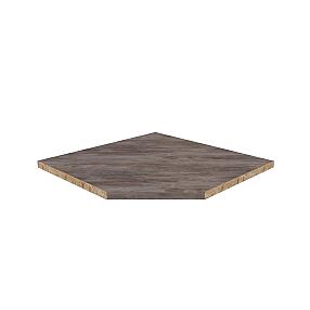 Столешница угловая Stromboly brown матовая 900*900*27