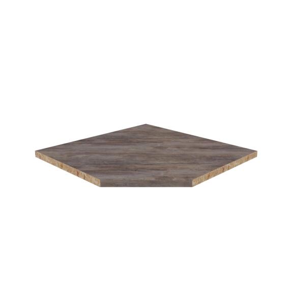 Столешница угловая Stromboly brown матовая 900*900*27