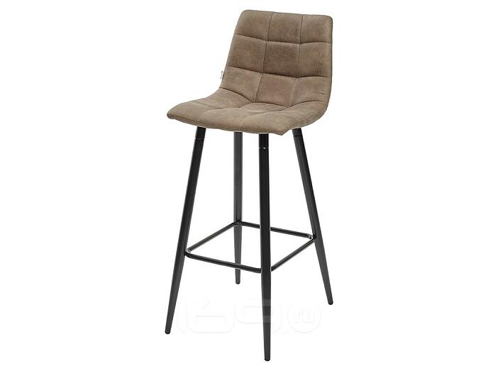 Барный стул SPICE PK-01 серо-коричневый, ткань микрофибра