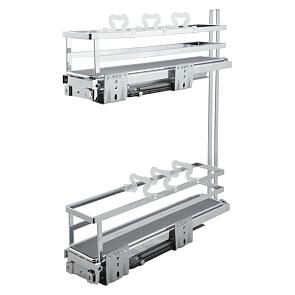 Бутылочница KR05_150 Левая CP - Хром полированный