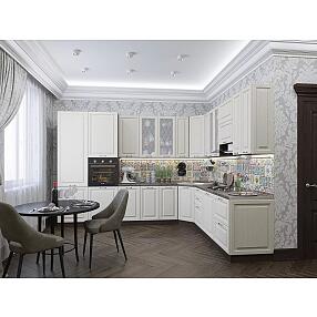 Угловая кухня Ницца-04 Дуб крем