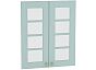Комплект фасадов Прованс со стеклом для каркаса Ф-45 В600 Голубой