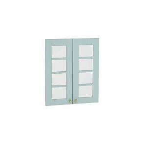 Комплект фасадов Прованс со стеклом для каркаса Ф-45 В600 Голубой