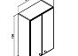 Шкаф навесной Runo Кредо 50 (00000000061)