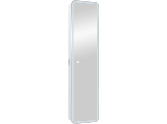 Зеркало-пенал MIXLINE "Мадрид" 400*1600 (ШВ) универсал., сенсорный выкл., светодиодная подсв. БЕЛЫЙ (553162)
