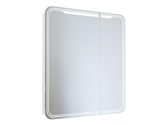 Зеркало шкаф MIXLINE 700*800 (ШВ) 2 створки, левый, сенсорный выкл, светодиодная подсветка ВИКТОРИЯ (547259)
