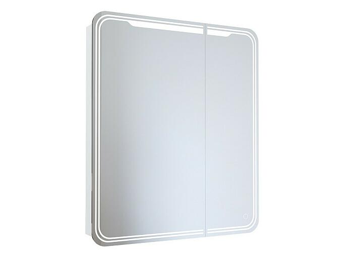 Зеркало шкаф MIXLINE 700*800 (ШВ) 2 створки, правый, сенсорный выкл, светодиодная подсветка ВИКТОРИЯ (547257)