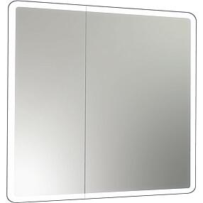 Зеркало-шкаф MIXLINE "Сканди" 800*800 (ШВ) 2 створки, универсал.,сенсорный выкл.,светодиодная подсв. (553164)