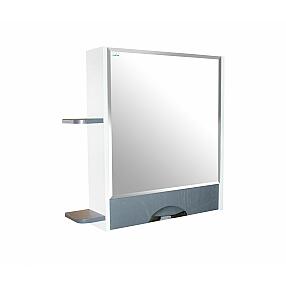 Зеркало-шкаф навесной без подсветки MIXLINE Байкал-70 серый (539811)