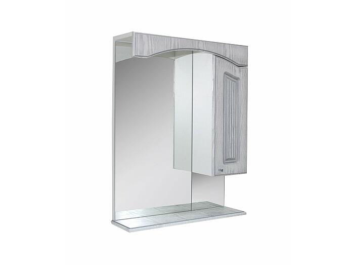 Зеркало-шкаф навесной без подсветки MIXLINE Крит-60 патина серебро (521792)