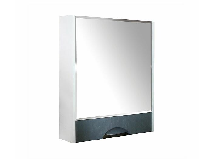 Зеркало-шкаф навесной с подсветкой MIXLINE Байкал-60 белый правый (536803)