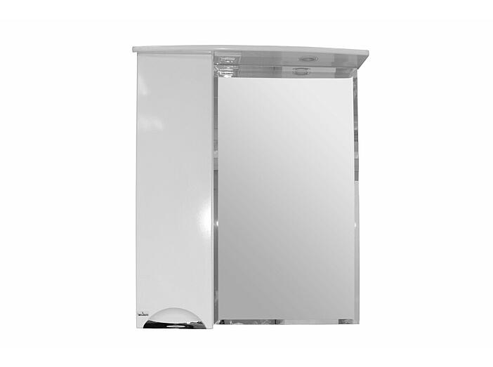 Зеркало-шкаф навесной с подсветкой MIXLINE Кассиопея-75 левый (534973)