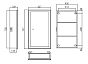 Зеркало-шкаф SILVER MIRRORS 428*728 сенсорный выключатель Munchen-ANTHRACITE (LED-00002667)