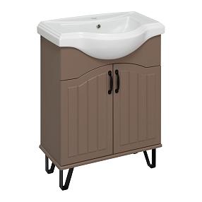 Тумба под раковину Runo бежевая Марсель 65