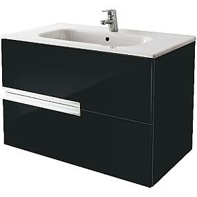 Тумба для раковины Roca Victoria Nord Black Edition 80 2 ящика