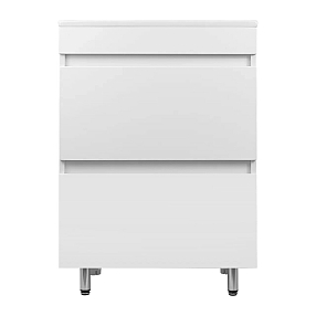 VELVET 60 тумба напольная под умывальник Quadro, белый матовый TOPPUS 9711.018