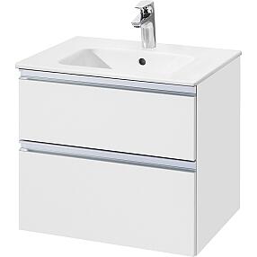 Тумба для раковины Roca The Gap 60 белый глянец 2 ящика