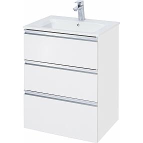 Тумба для раковины Roca The Gap 60 белый глянец 3 ящика
