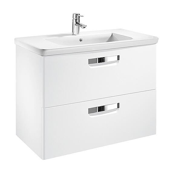 Тумба для раковины Roca The Gap 70 белый глянец