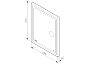 Зеркало AM.PM Gem 55 с часами