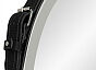Зеркало "Millenium Black Led" D 650 на ремне из натуральной кожи черного цвета
