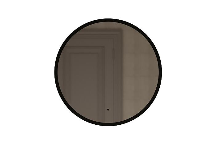 Зеркало MIXLINE "Монако" D600 бесконтактный сенсор, светодиодная подсветка, черная окантовка (553346)