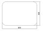 Зеркало с LED-подсветкой TOPPUS VELVET 80х55