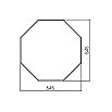 tumb 2 - Зеркало SILVER MIRRORS 545*545  Октава (ФР-00002389)