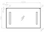 Зеркало Style Line LED 120 с подсветкой