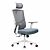 Офисное кресло Аспект EQ-9073H, белая база, серый