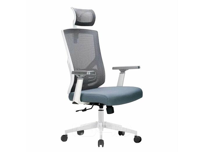 Офисное кресло Аспект EQ-9073H, белая база, серый
