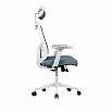 Офисное кресло Аспект EQ-9073H, белая база, серый