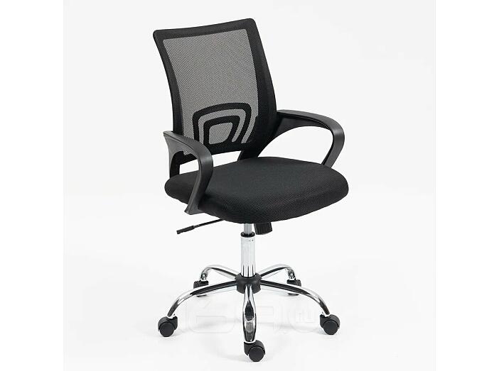 Офисное кресло Аура, ткань/сетка, черный